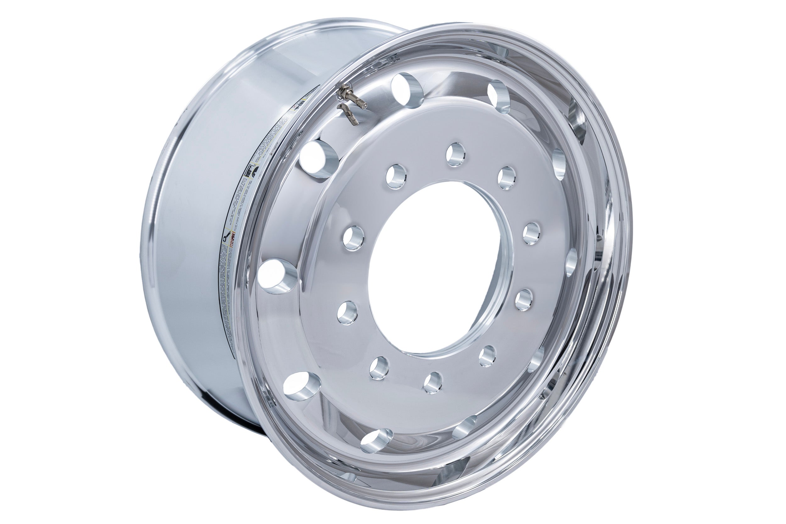 22.5x9 Flat Face Truck Wheels Forged Aluminum Rims Polished Front Hub ...