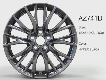 Lexus Toyota Wheels 19 x 8.0 5x114.3 Hyper Black 1 pcs