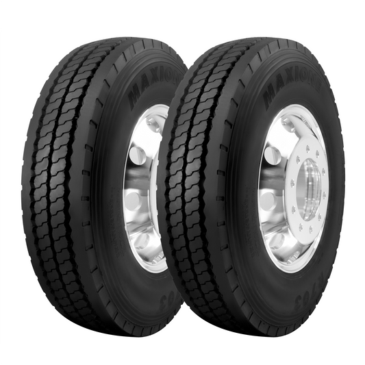 11R 22.5 16 PR Closed Shoulder Driver Truck Tire with 22.5 x 8.25 Wheel (Mounted)