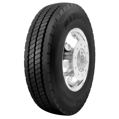 11R 22.5 16 PR Closed Shoulder Driver Truck Tire with 22.5 x 8.25 Wheel (Mounted)
